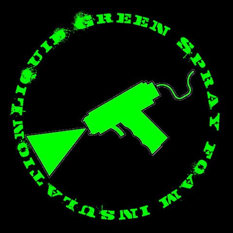 Liquid Green Spray Foam Insulation logo emblem